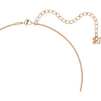 Swarovski Teddy Bear Pendant Necklace, Pink Crystals, Rose Gold-Tone Finish