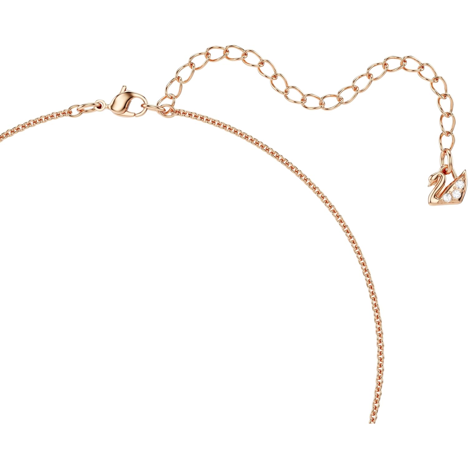 Swarovski Teddy Bear Pendant Necklace, Pink Crystals, Rose Gold-Tone Finish