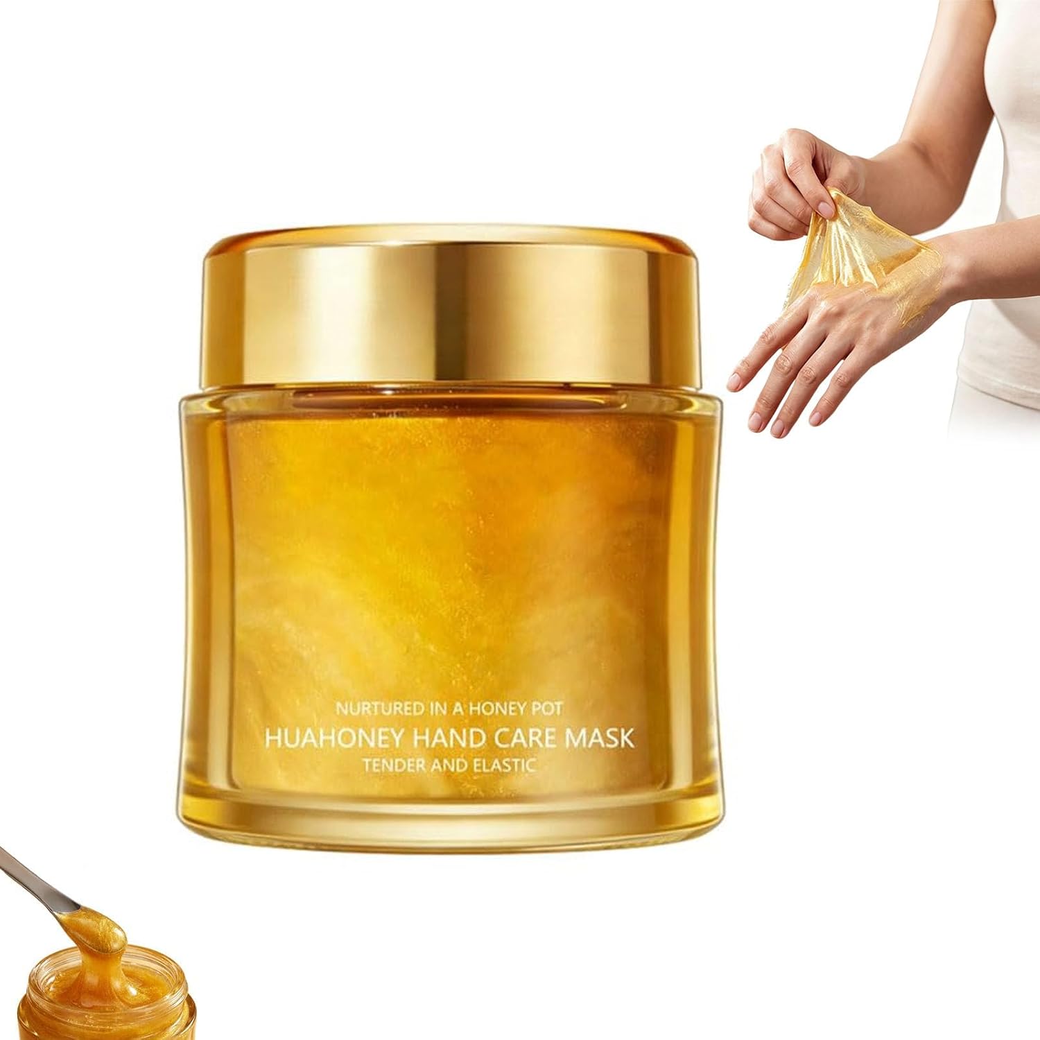 Moisturizing Nourishing Honey Hand Mask, The Honey Peel Mask, Honey Peeling Mask, Moisturizing Hydrating Hand Masks, Hand Film Hands Care Soft, Moisturizings Hydrating For All Skin Types (1PC)