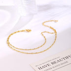 Gold/Silver Ankle Bracelets for Women,14K Gold Plated Anklets for Women Waterproof Cuban Link Heart Pearls Beads Rhinestone Anklets Set Layered Bracelets for Women Gold Jewelry Gift