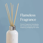 Capri Blue Volcano Reed Diffuser Set, Includes Reeds, Fragrance Oil, And Glass Bottle For Home Décor, Room Fresheners, White (8 Fl Oz)