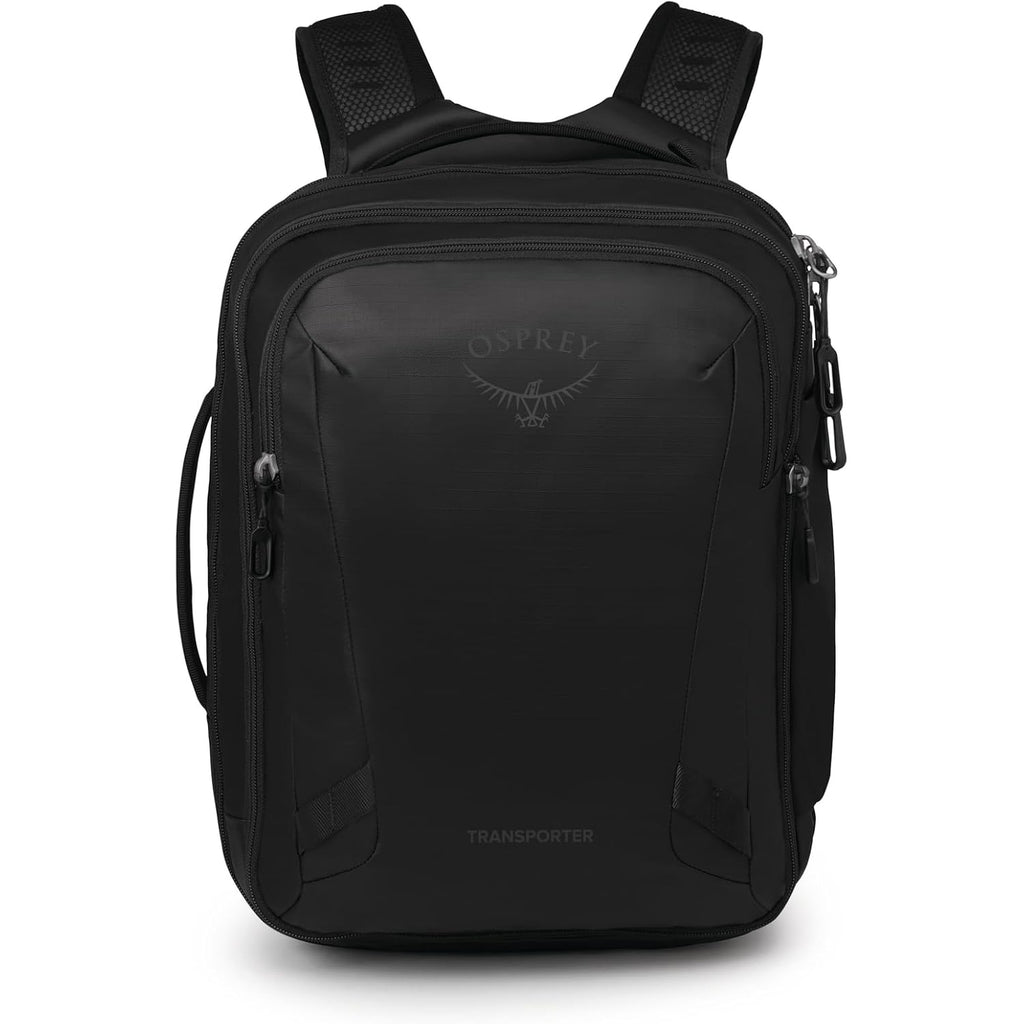 Osprey Transporter 26+6 Travel Pack - Expandable Personal Item Backpack With Laptop Sleeve - Lightweight Daypack, Raven Black