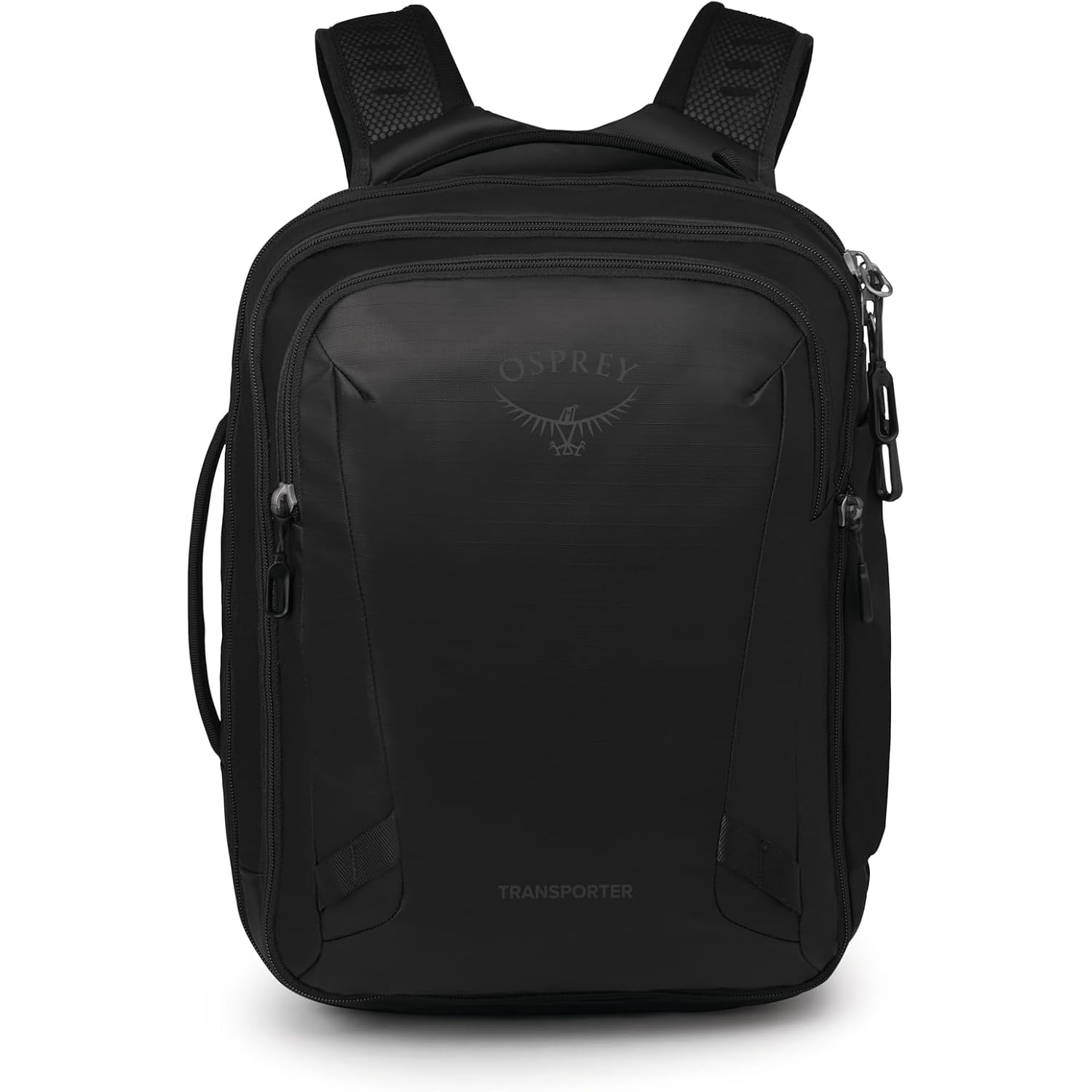 Osprey Transporter 26+6 Travel Pack - Expandable Personal Item Backpack With Laptop Sleeve - Lightweight Daypack, Raven Black