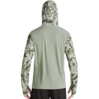 Fisheal Men'S Performance Fishing Hoodie Shirt With Thumbholes - Upf 50 Sun Protection Camo Long Sleeve Shirts Quick-Dry