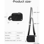 Westbronco Small Crossbody Bags For Women Nylon With Adjustable Strap, Zipper Crossbody Purse, 1L Shoulder Bag For Travel