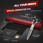 Professional Thinning Shears, High-End Japanese 440C Stainless Steel Hair Cutting Scissors With Sharp Edge Blades, 6.8 Inch Hair Cutting Shears, Right Hand Hair Scissors For Salon, Home, Pet