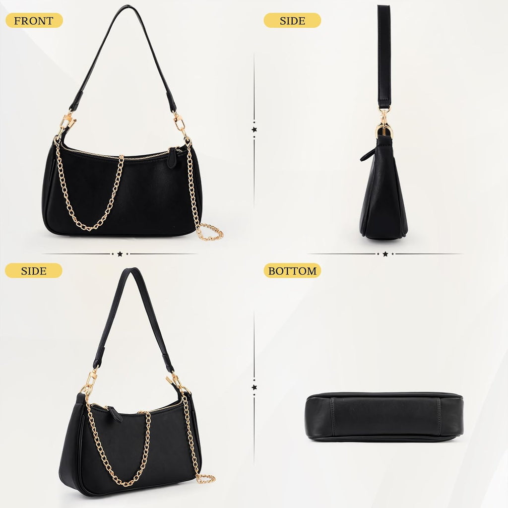 Purses For Women Shoulder Bag And Handbags,Small Leather Hobo Purse With Removable Straps | Cute, Retro