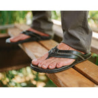 Olukai Mea Ola Men'S Leather Beach Sandals, Soft & Durable Flip Flops, Arch Support & Comfort Fit, Enhanced Grip & Traction