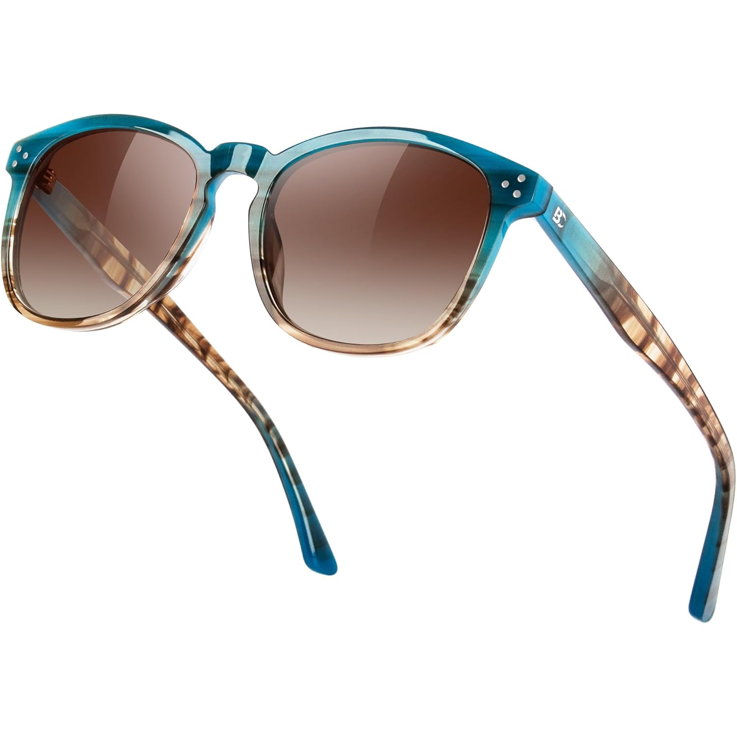 Polarized Sunglasses For Women UV - Protection Womens Trendy Fashion Large Shades With Acetate Frame BC2110