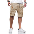 Jmierr Mens Cotton Stretch Shorts Casual Drawstring Twill Chino Shorts | Drawstring Waist, Phone Pockets, Golf, Summer Beach Cruise Outfits, Machine Wash