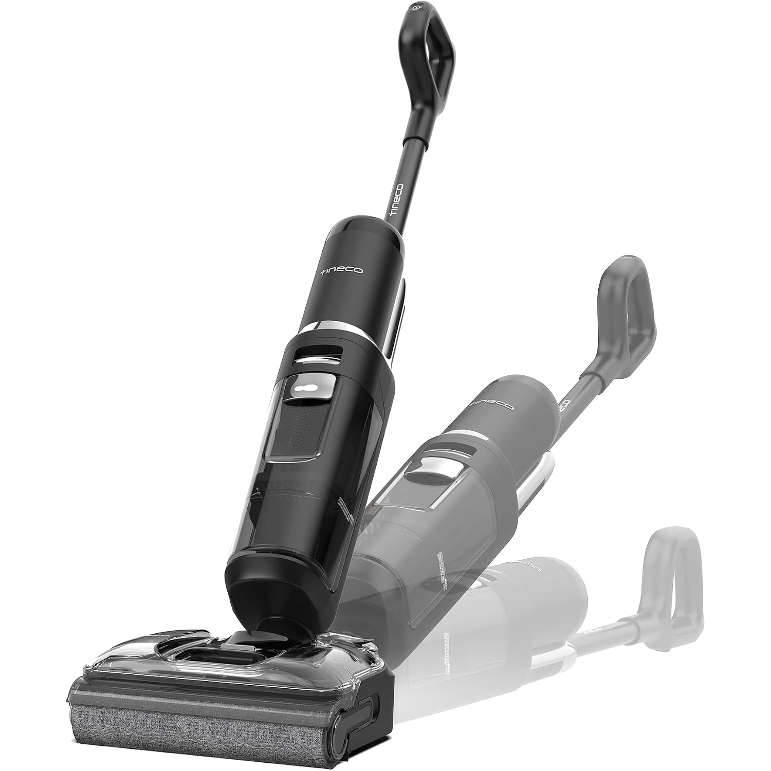 Tineco Floor One S7 Stretch Ultra Cordless Wet Dry Vacuum Cleaner, 180°Lay-Flat Anti-Tangle Design, 50 Minutes Runtime, 185℉ Flashdry Self-Cleaning, Dual-Sided Edge Cleaning Floor Cleaner