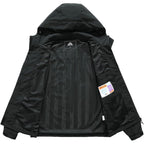 Moerdeng Women'S Waterproof Rain Jacket Lightweight Raincoat Hooded Hiking Jacket Softshell Windbreaker