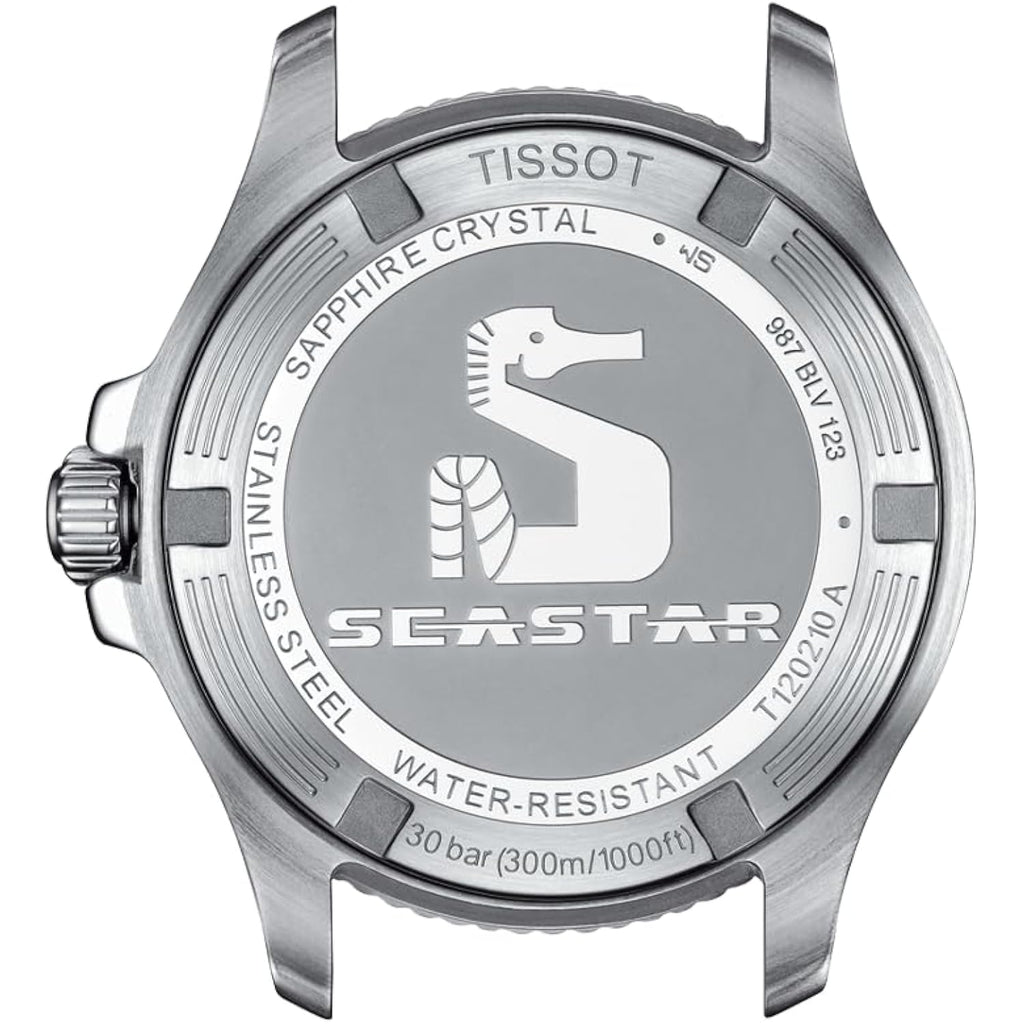 Tissot Unisex Tissot Seastar 1000 36Mm 316L Stainless Steel Case Quartz Watch, Grey, Stainless Steel, 18 (T1202101101100)