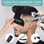 Enhancement Card for Barbers with Measurement Indicators, Reusable Hairline Shaping Tool, Beard Line Up Template, Color Spray Edge Line Up Tool, Easy to Clean Hairline Maker Guide for Barbers