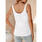 BLENCOT Women Satin Tank Top Casual Camisole Summer Shirt Basic Fashion Dressy Sleeveless Blouses S-2XL