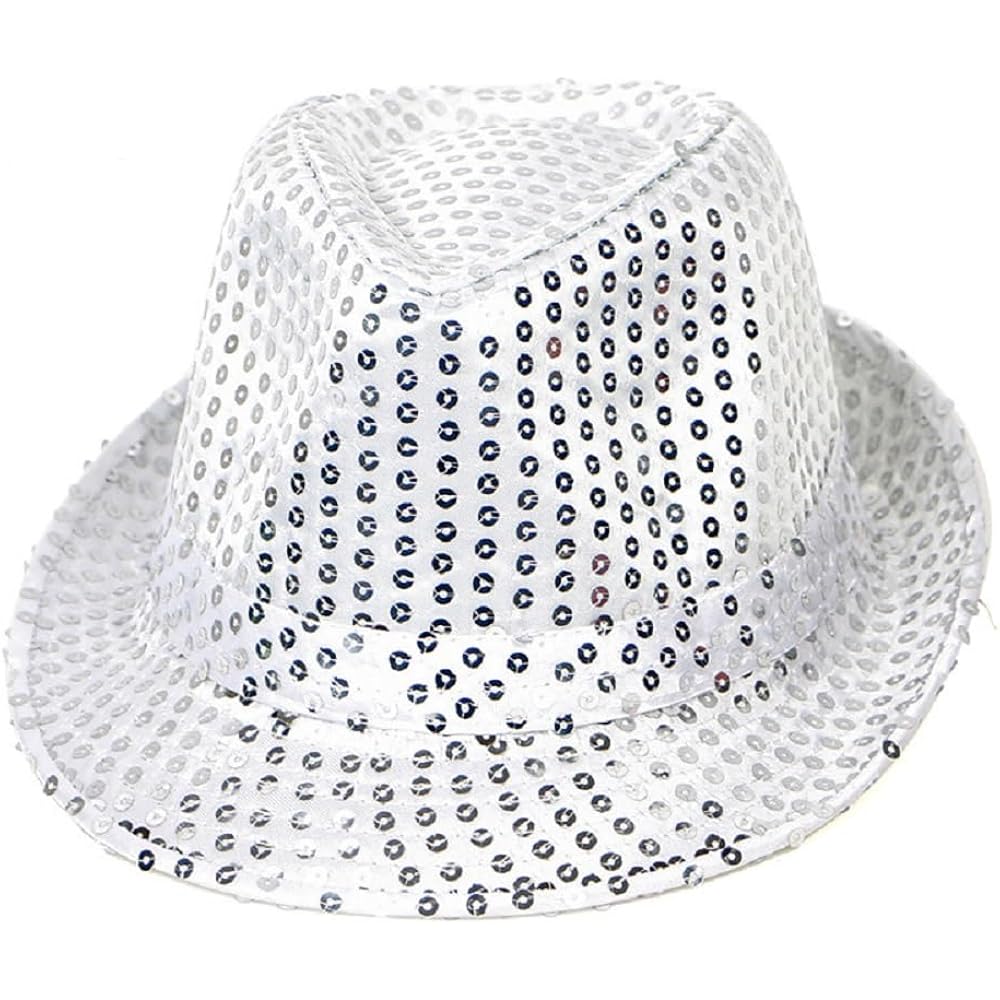 Sequin Hat For Man And Women,Western Sequin Fedora Hat Bling Dance Hats