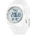 Beeasy Digital Watch For Men Women, 50M Waterproof, Ultra-Thin & Lightweight, 44Mm Silicone Sports Watch With Alarm, Stopwatch, Countdown, Ideal For Gym, Running, School, Daily Wear