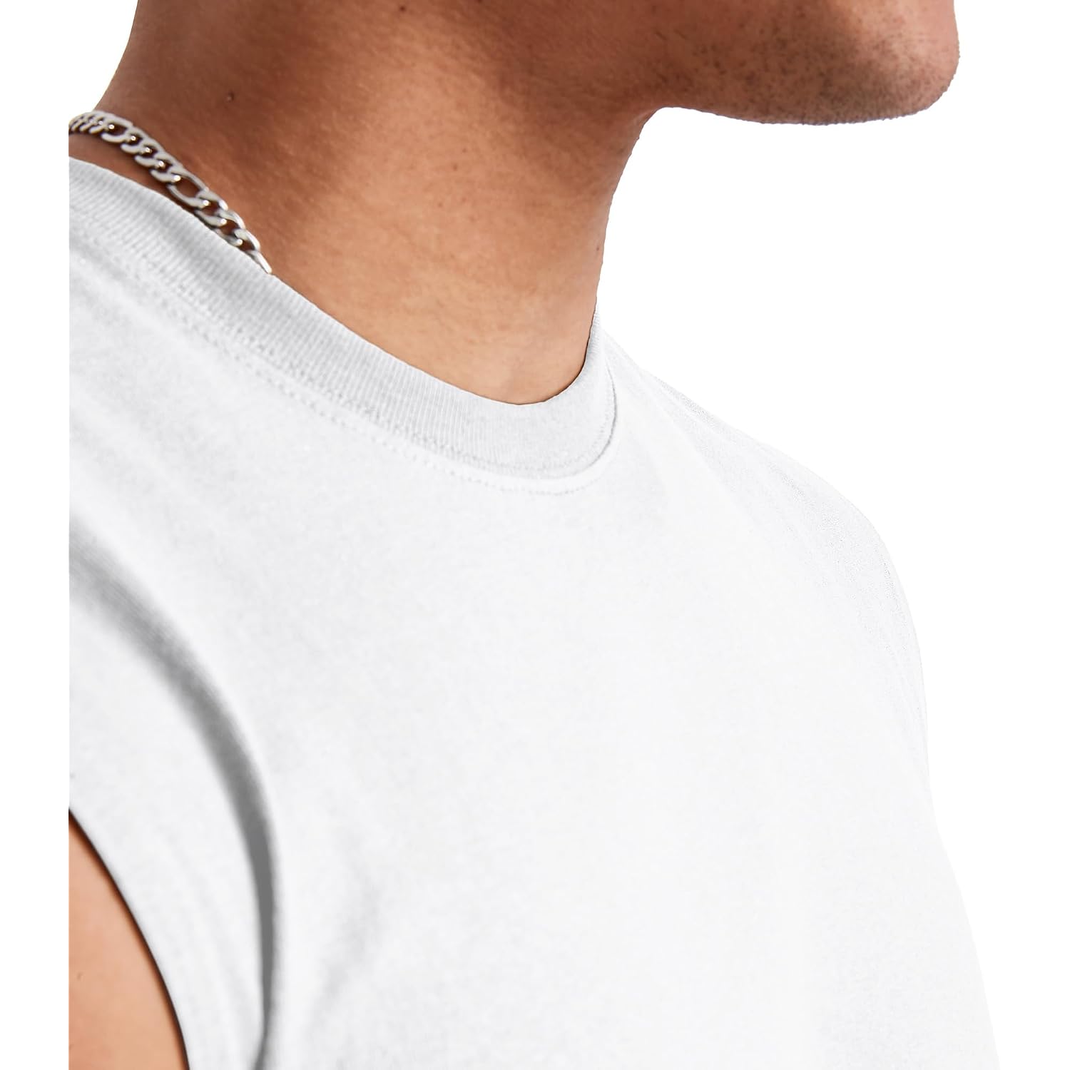Hanes Men'S Essentials Midweight Muscle T-Shirt Pack, Cotton Muscle Tank Shirts, 3-Pack