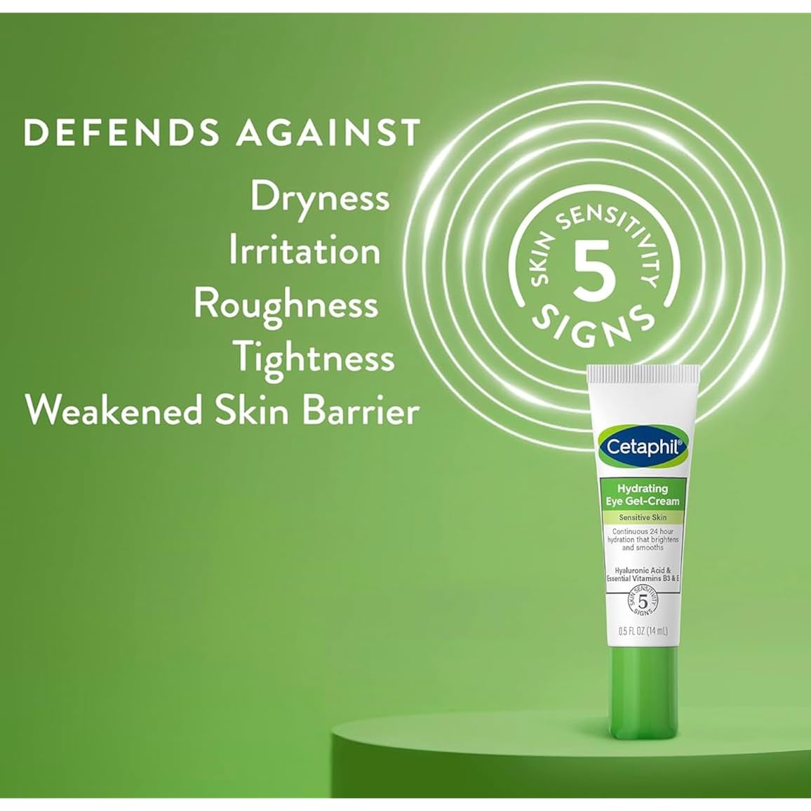 Cetaphil Night & Eye Hydration Set, Rich Hydrating Night Cream(1.7 Oz) & Hydrating Eye Gel-Cream ( .5 Oz) For Dry Sensitive Skin, For Under-Eye Dark Circles