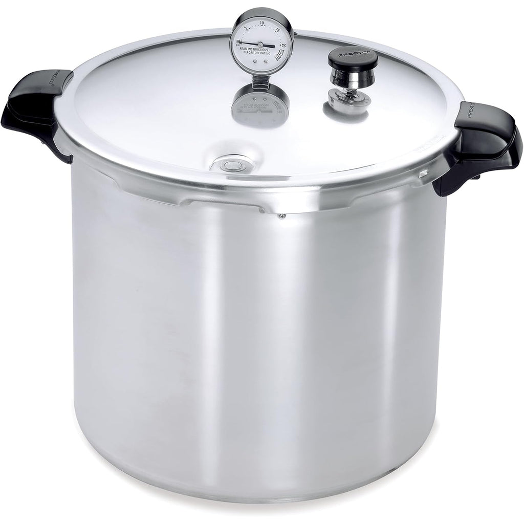 Presto 01784 23-Quart Induction Compatible Pressure Canner, Silver, Aluminum