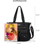 KL928 Large Purses for Women Shoulder Bag Tote Handbags Stylish Vegan Leather Hobo Bags Ladies, A-Black-4 | Large, Purses, Stylish, Ladies, Large, Purses