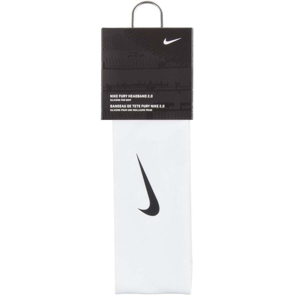 Nike Fury Headband 2.0 (Osfm,White/Black)