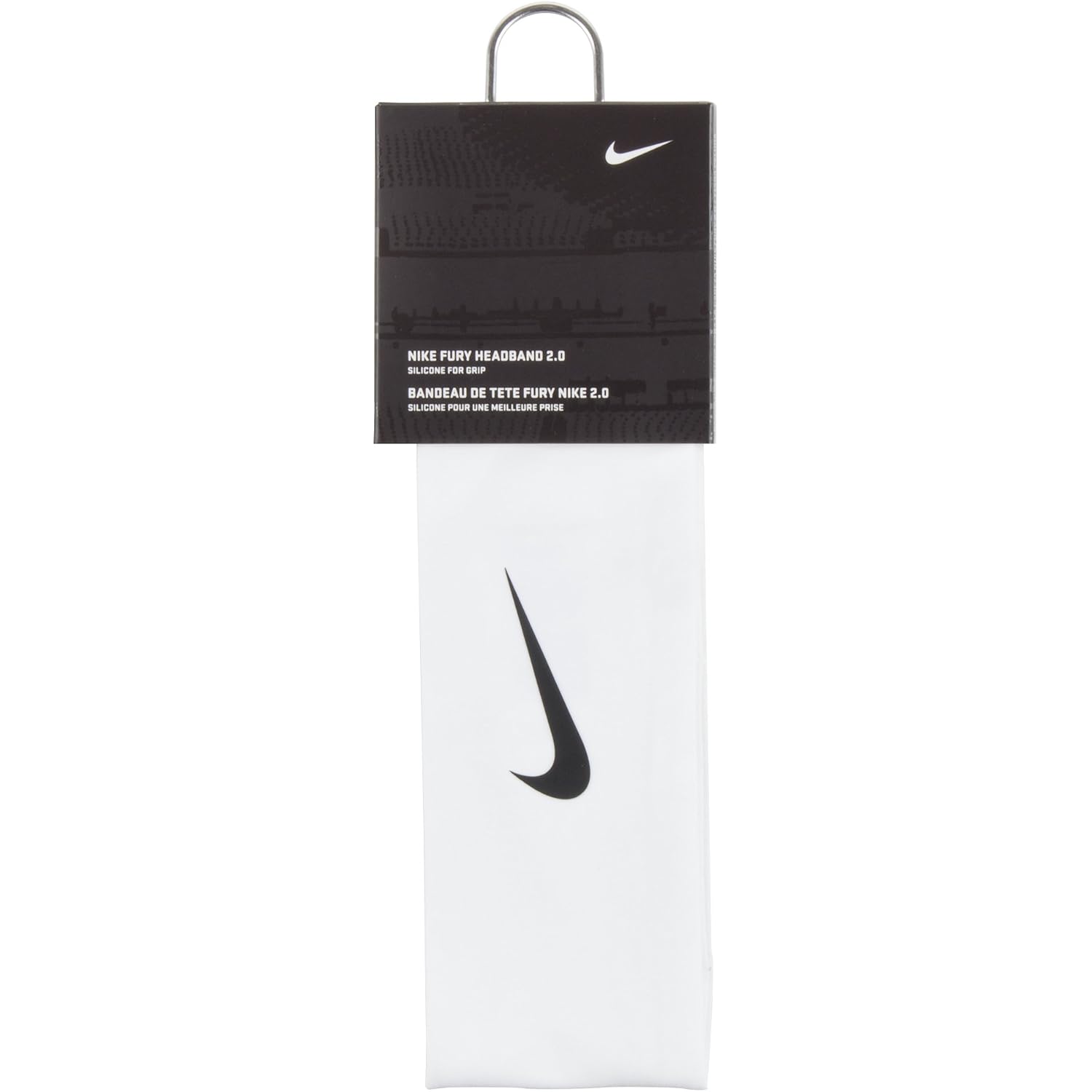 Nike Fury Headband 2.0 (Osfm,White/Black)