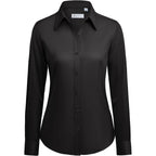 Siliteelon Button Down Shirts For Women: Wrinkle Free Long Sleeve Classic Fit Collared Dress Shirt Solid Formal Office