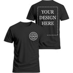 Custom T Shirts For Men Women,Personalized Shirts With Photo Logo Text,Customized T-Shirt For Front & Back Print