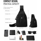 Sling Backpack For Women, Water-Resistant Crossbody Chest Bag For Travel, Work, Gym, Students & Daily Use
