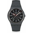 Swatch New Gent Biosourced Lacquered Unisex Watch Casual Polymer Grey Quartz Waterproof Cobblestone Street