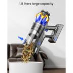 Cordless Vacuum Cleaner, Upgraded 650W 55Kpa 70Mins Cordless Stick Vacuum Cleaner With Self-Standing And Touch Screen, Anti-Tangle Wireless Vacumm, Vacuum Cleaners For Home/Pet Hair/Carpets/Floors