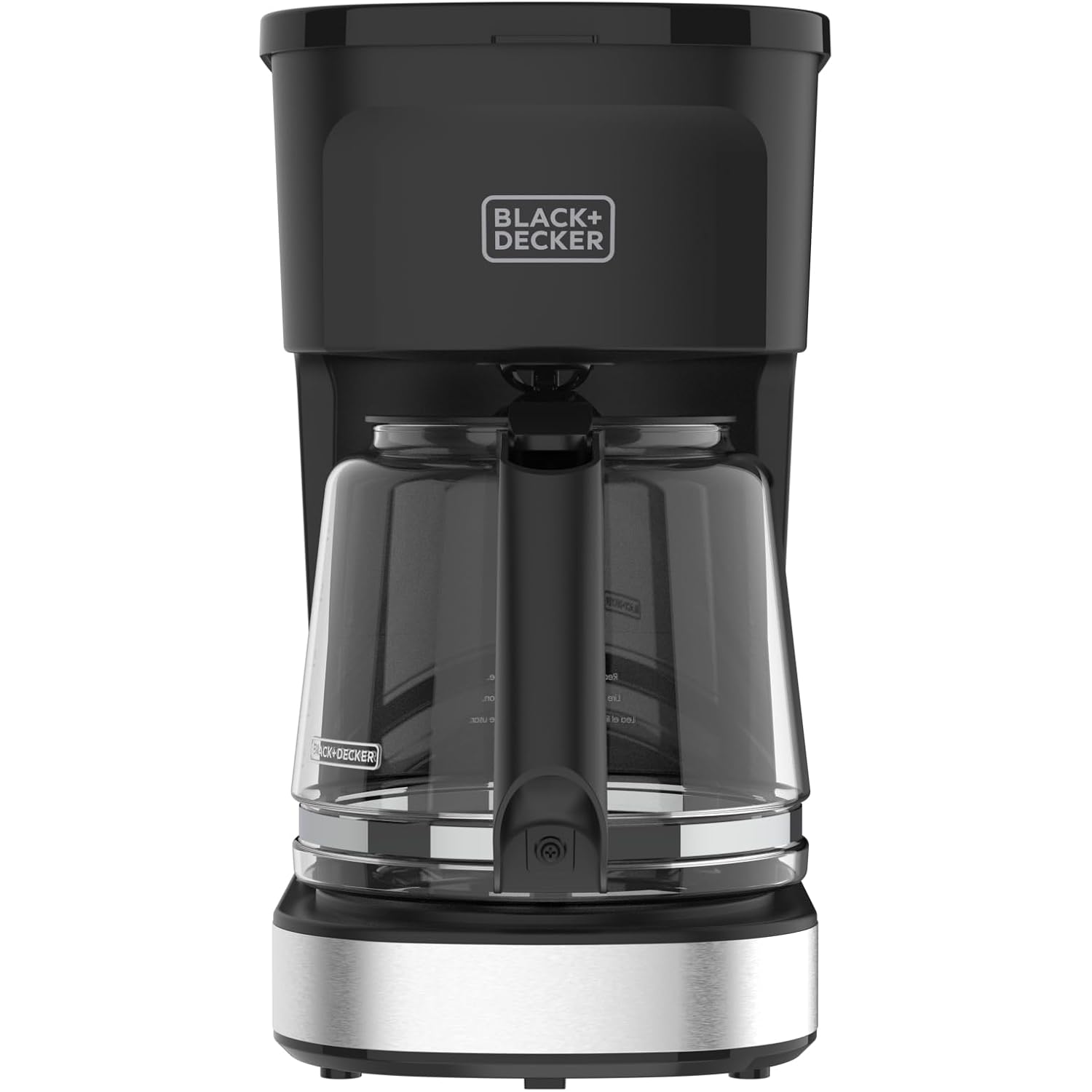 Black+Decker Cafécraft 12-Cup Coffee Maker, One-Switch Drip Coffeemaker With Vortex Showerhead Technology, Sneak-A-Cup, Keep Warm Function, Stainless Steel