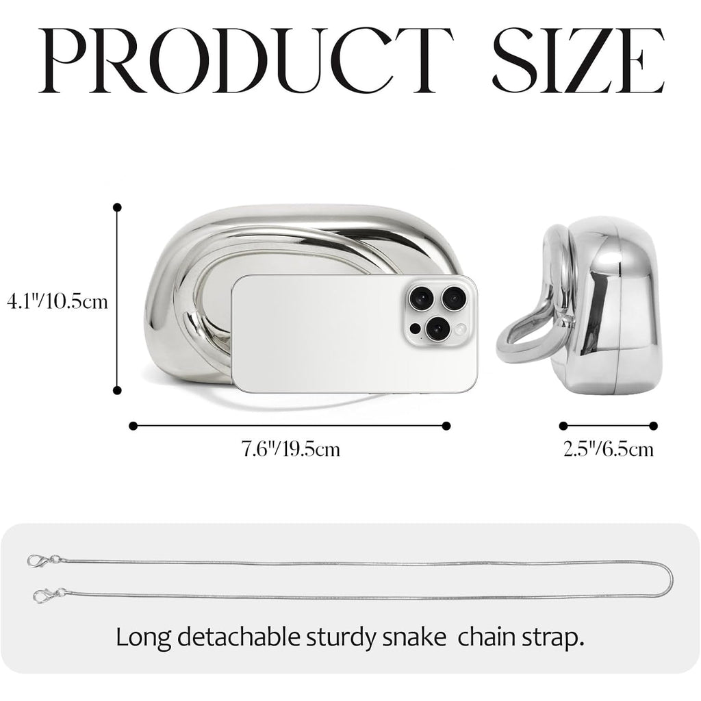 Acrylic Clutch Purse for Women,Unique Trendy Metal Handle Evening Bag for Wedding Party Formal Prom