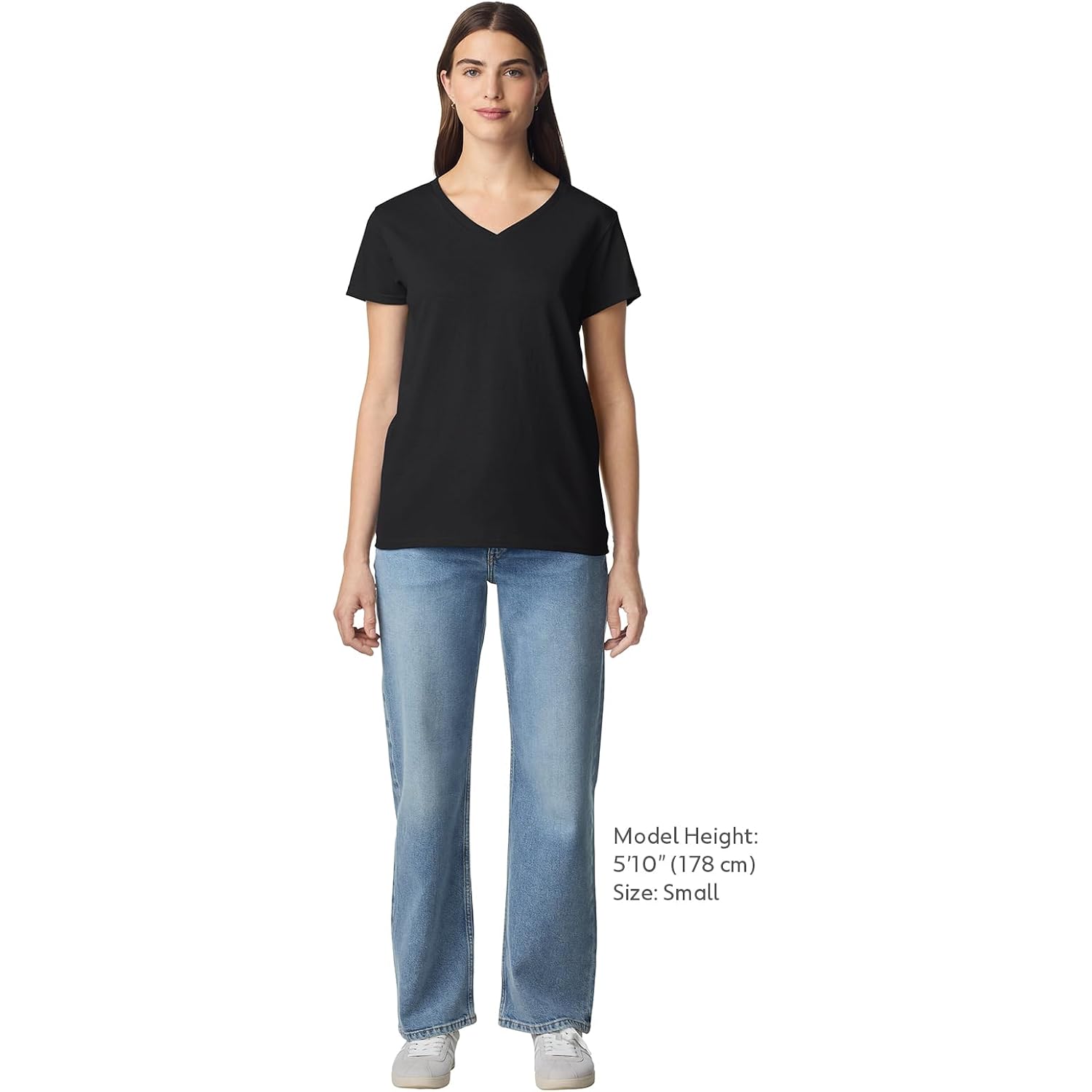 Gildan Women's Heavy Cotton V-Neck T-Shirt, 2-Pack