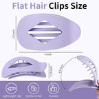 10 Pcs Flat Hair Clips For Women - 4.2 Inch Hair Claw Clips, Neutral Leopard Hair Accessories For Daily Styling (Corlorful)
