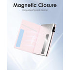 QLD RFID Wallet Women - Small Slim Trifold Wallet Anti-Theft Pop up Card Holder, Minimalist, Ultra Thin, Front Pocket, Premium Leather, 9-11 Cards Capacity | ID Window | Cash Slot
