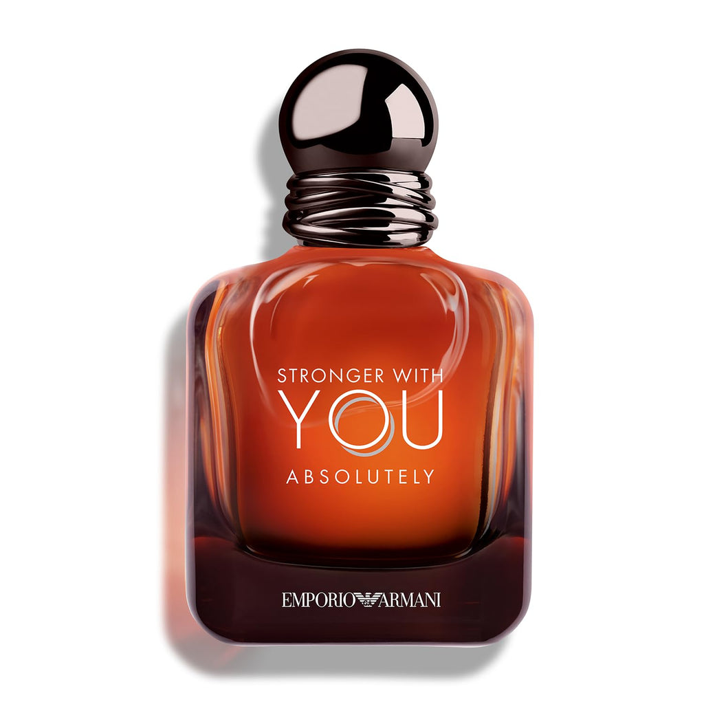 Armani Beauty - Stronger With You Absolutely - Parfum - Cologne For Men - Spicy Ambery Gourmand Men’S Fragrance – Rum Accord, Cedarwood, Lavendar & Vanilla Notes
