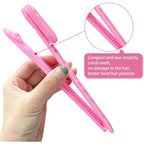 Professional Hair Cutting Kit For Women Gifts, Easy-To-Use Split Ends Hair Trimmer, Diy Home Hair Cutting Tools For Bangs, Layers, Bobs, Practical Hair Cutting Clip, Pink