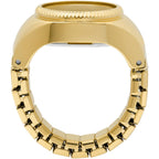 Fossil Women'S Watch Ring, Quartz Stainless Steel Two-Hand Ring Watch For Women