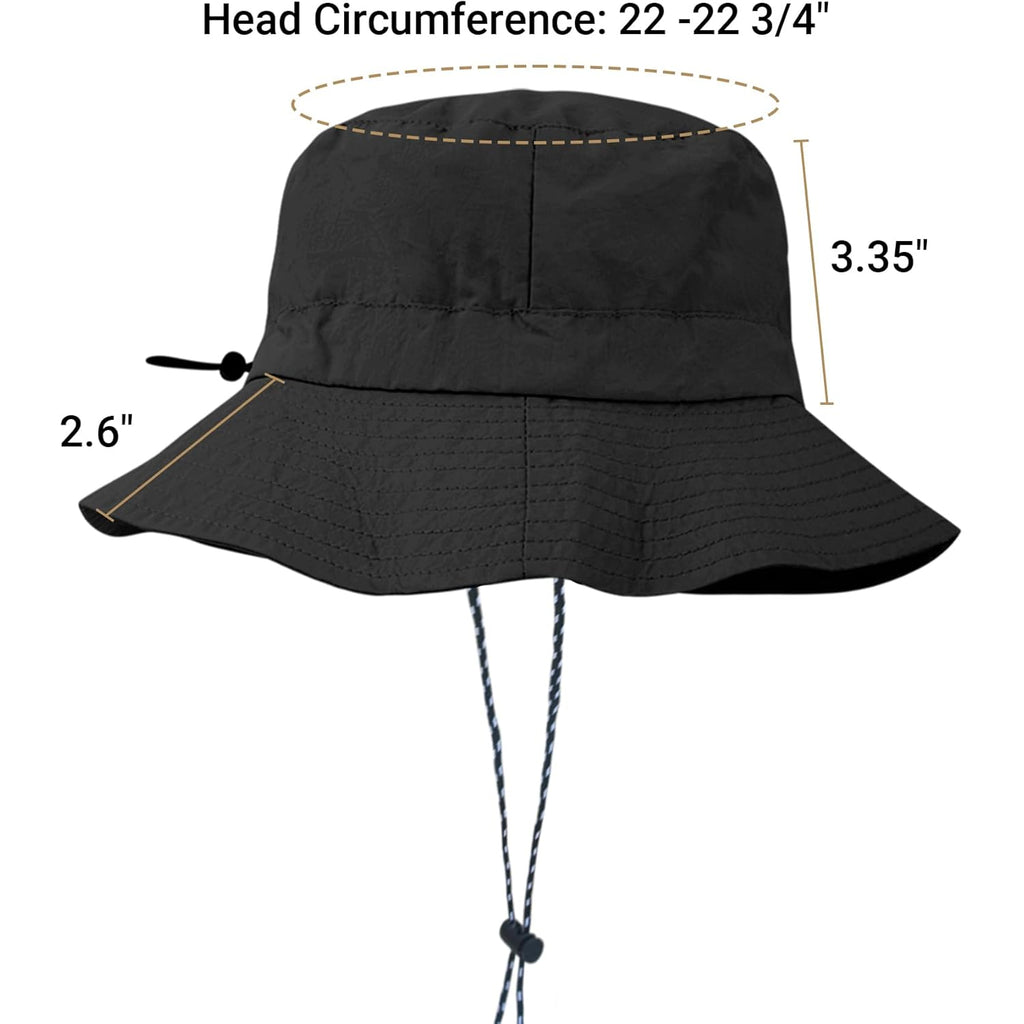 NPQQUAN Waterproof Quick Dry Bucket Hats for Woman Men Packable Foldable Rain Sun Hat Lightweight Hiking Hat