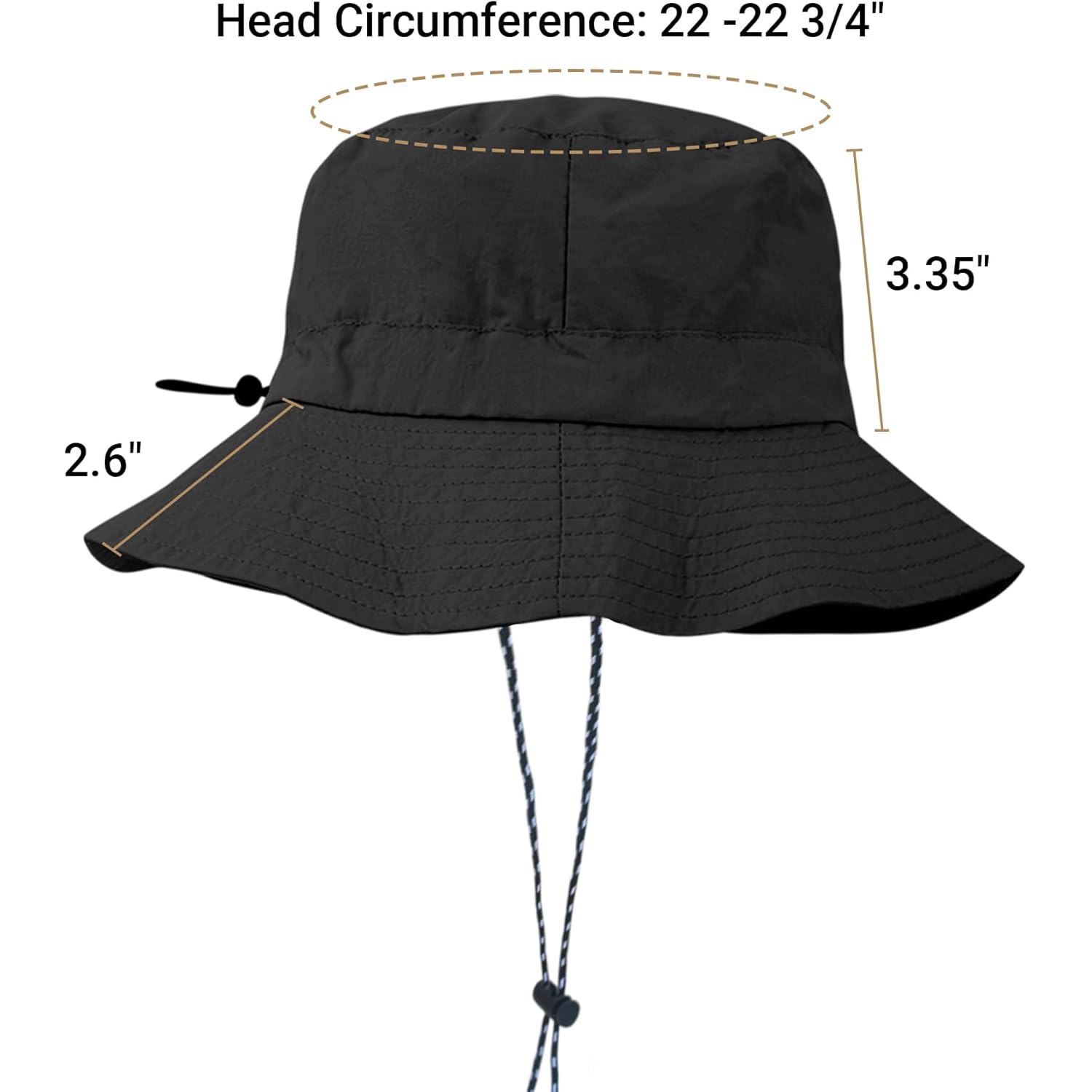 NPQQUAN Waterproof Quick Dry Bucket Hats for Woman Men Packable Foldable Rain Sun Hat Lightweight Hiking Hat