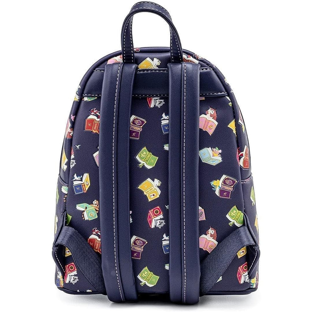 Loungefly Disney Princess Books All Over Print Womens Double Strap Shoulder Bag Purse