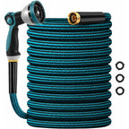 Garden Hose 50Ft, Non-Expanding Water Hose Ultra Lightweight, Kink-Free, Sturdy, Flexible, Abrasion Resistant Hose For Yard, Lawn, Outdoor, Marine And Camper
