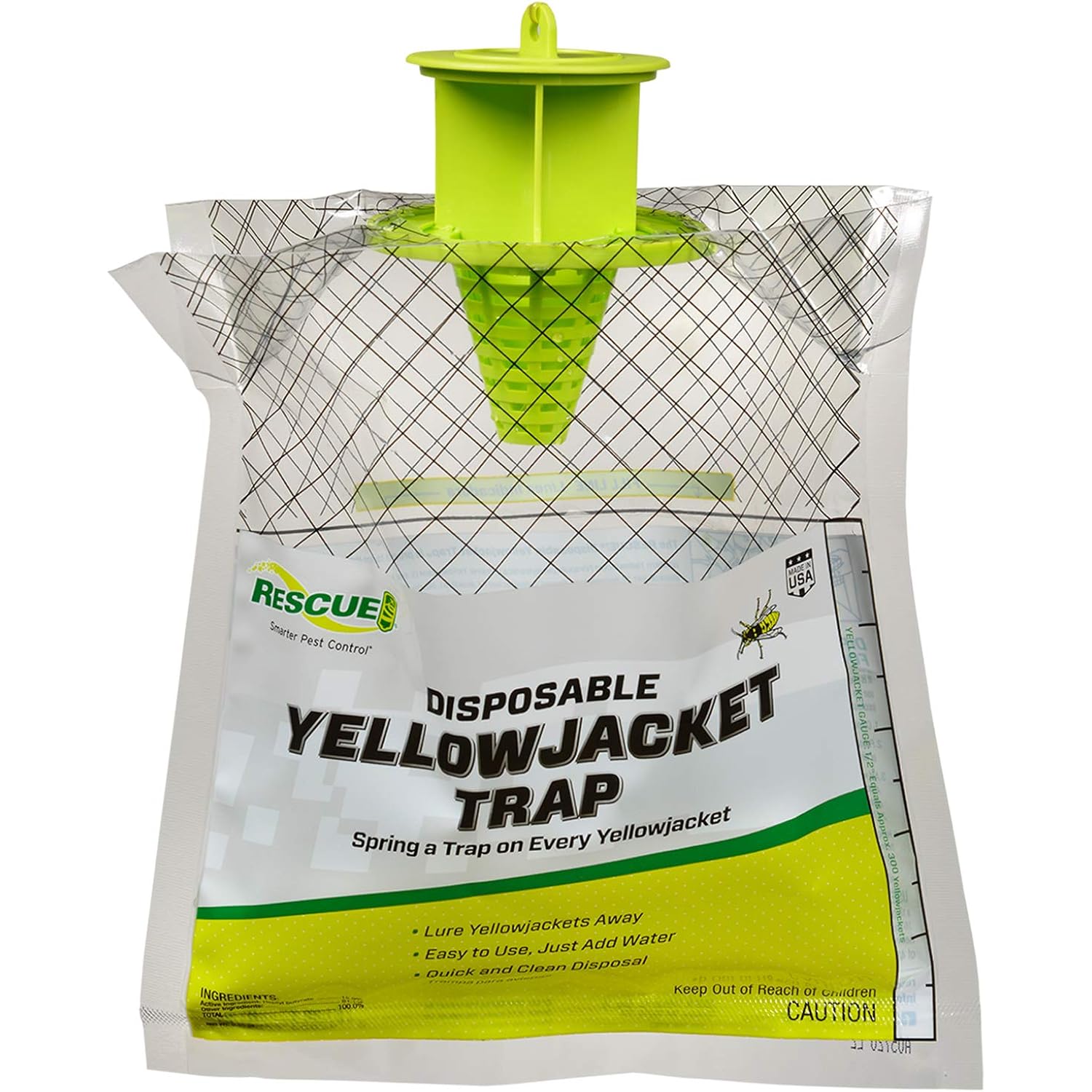 Rescue! Disposable Summer Yellowjacket Trap - Mountain & Pacific Formula - 6 Traps