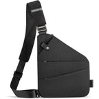 Wander Plus® Left Shoulder Anti Theft Crossbody Travel Bag For Women Men, Multi-Pocket Crossbody Bag, Slim Sling Bag