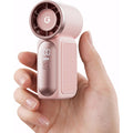 Gaiatop Portable Handheld Mini Fan, 6 Speeds 16900 Rpm High Velocity Personal Fan With Led Display, Usb Rechargeable, Mini Fan With Lanyard For Makeup, Travel, Outdoor Fan For Women Girl Gift, Pink