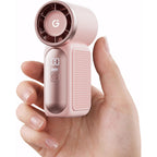 Gaiatop Portable Handheld Mini Fan, 6 Speeds 16900 Rpm High Velocity Personal Fan With Led Display, Usb Rechargeable, Mini Fan With Lanyard For Makeup, Travel, Outdoor Fan For Women Girl Gift, Pink