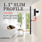 No Stud Tv Wall Mount, 32 To 75 Inch Drywall Studless Tv Bracket, Up To 150 Lbs, No Damage, No Drill, No Screws, Easy Install Low Profile Tvs Mount, Include All Hardware