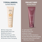 Project Reef Spf 50 Mineral Sunscreen Lotion – Hawaii Reef Act 104 Compliant Zinc Sunscreen With Natural Ingredients, Vegan, Ocean-Friendly, Water-Resistant, 3.4 Fl Oz